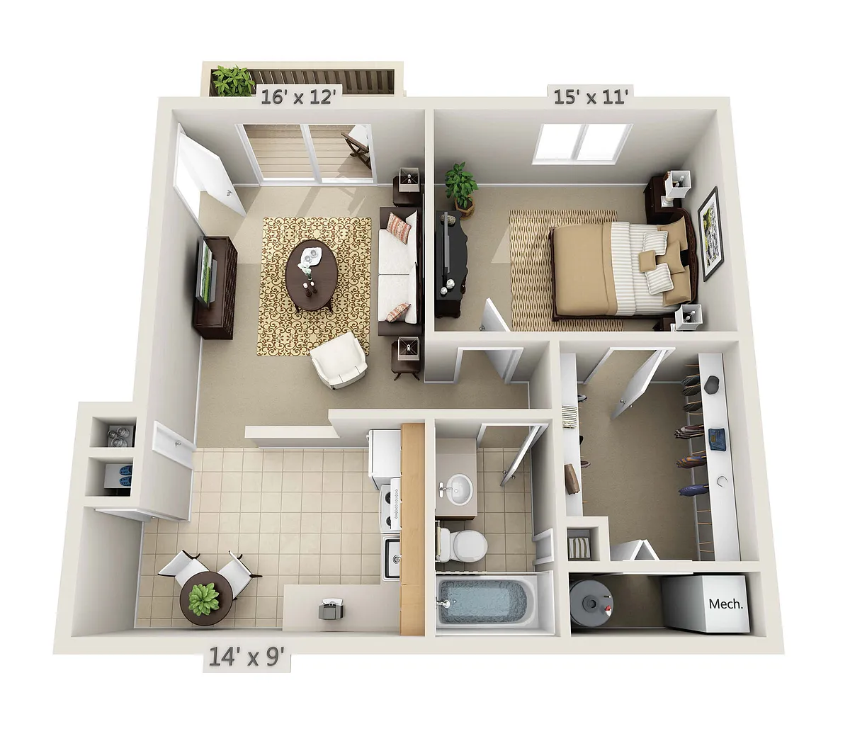 Floor plan Merlot