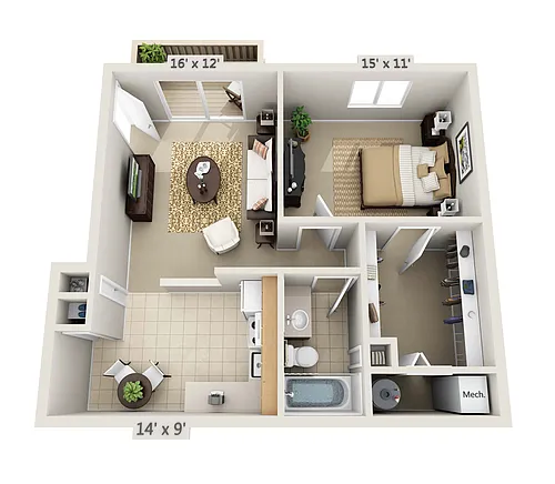 Floor plan Merlot