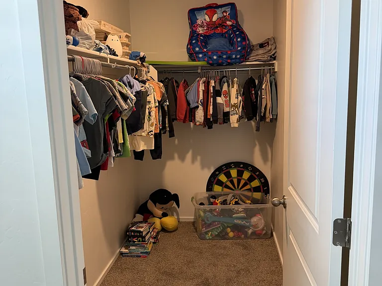 Walk in closet in second bedroom