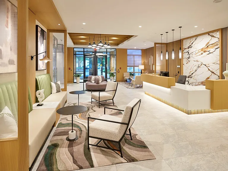Newly Renovated Lobby With Co-Work Spaces