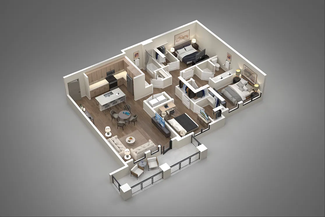 Floor plan 3 Bed/2 Bath