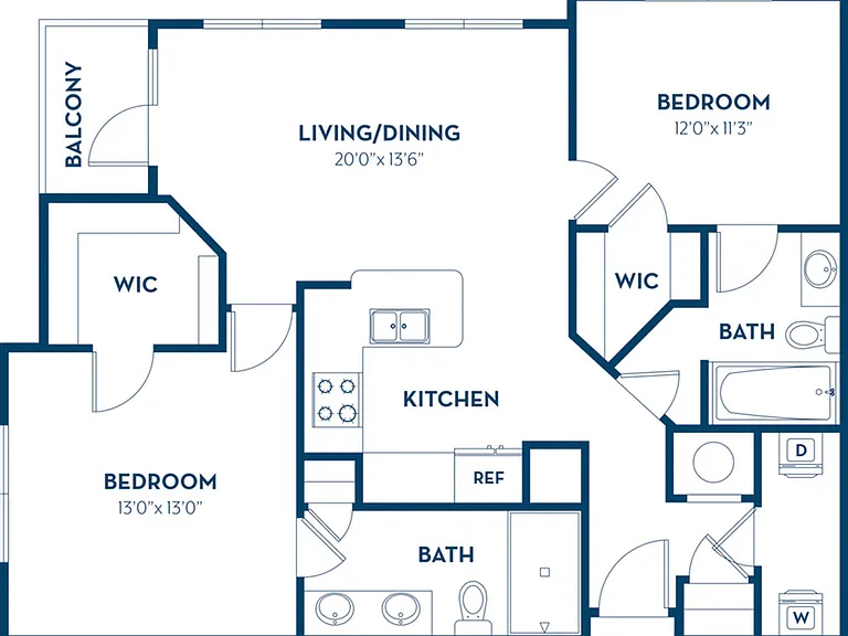 2 Bedroom | 2 Bath | 1130 SF | Renovated 2 Bedroom | 2 Bath | 1130 SF | Renovated