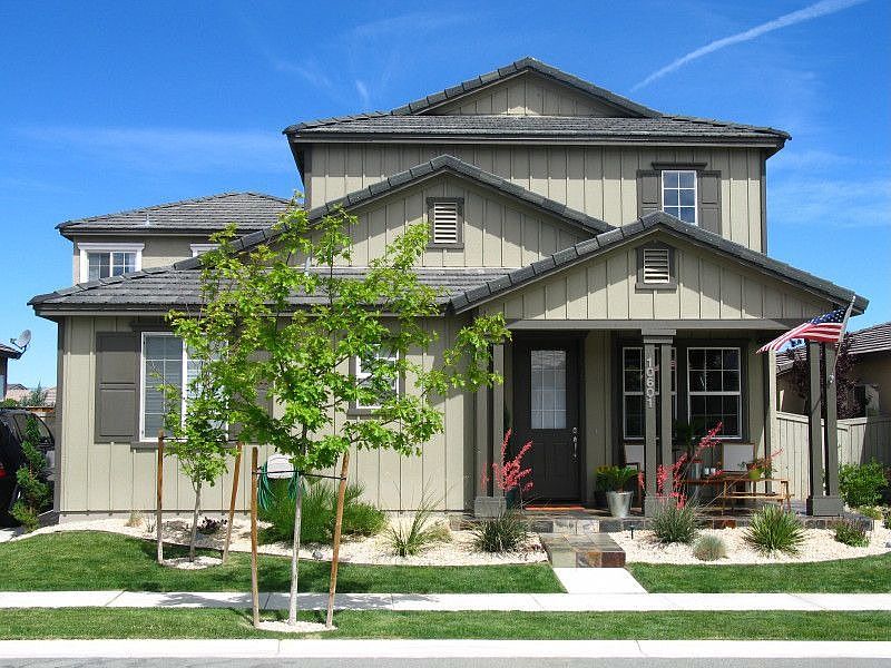 outstanding front patio and landscaping