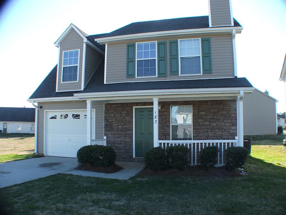 Covered Porch 1-Car Garage w/electronic opener.