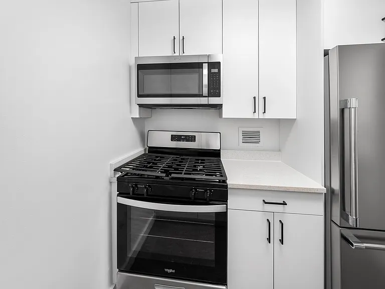 Modern kitchen and sleek stainless steel appliances