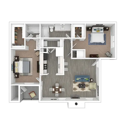 Floor plan 2x2 Upgrade
