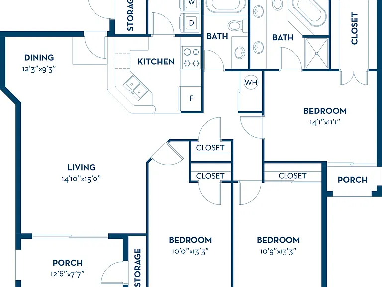 Dartmouth | 3BD, 2BA | 1408SF Dartmouth | 3BD, 2BA | 1408SF