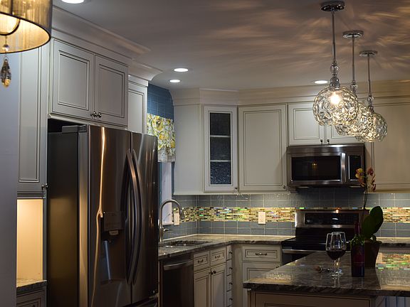 granite, custom backsplash