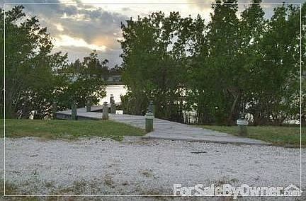 Looking at West side dock from house