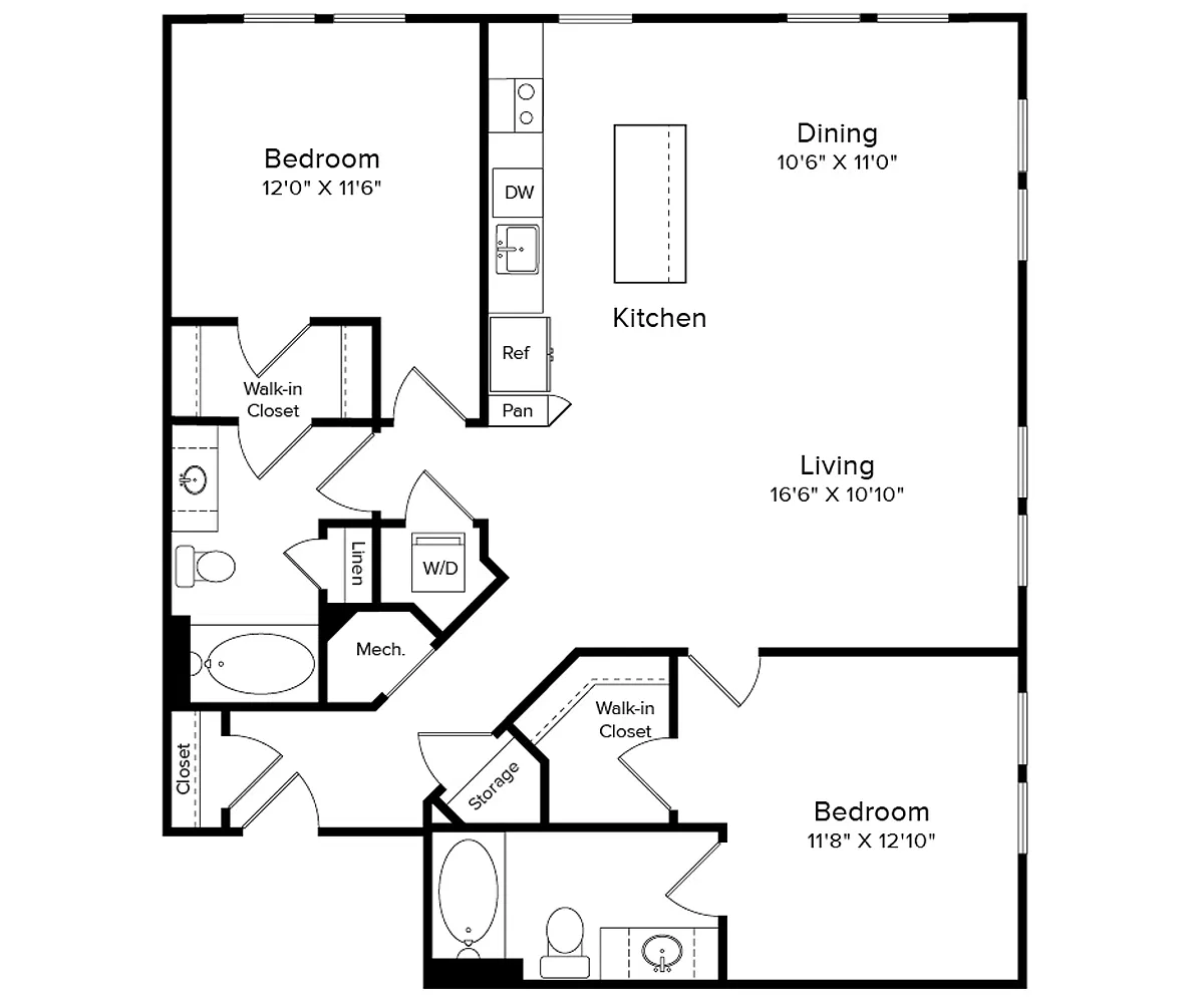 Floor plan B4-1245