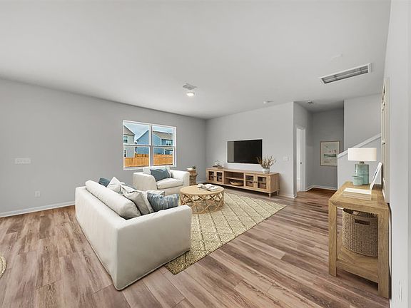 Host casual and formal occasions with guests in the Gathering Room.- Model Representation