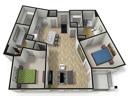 Floor plan B3