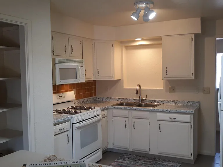 Gas stove and a large pantry