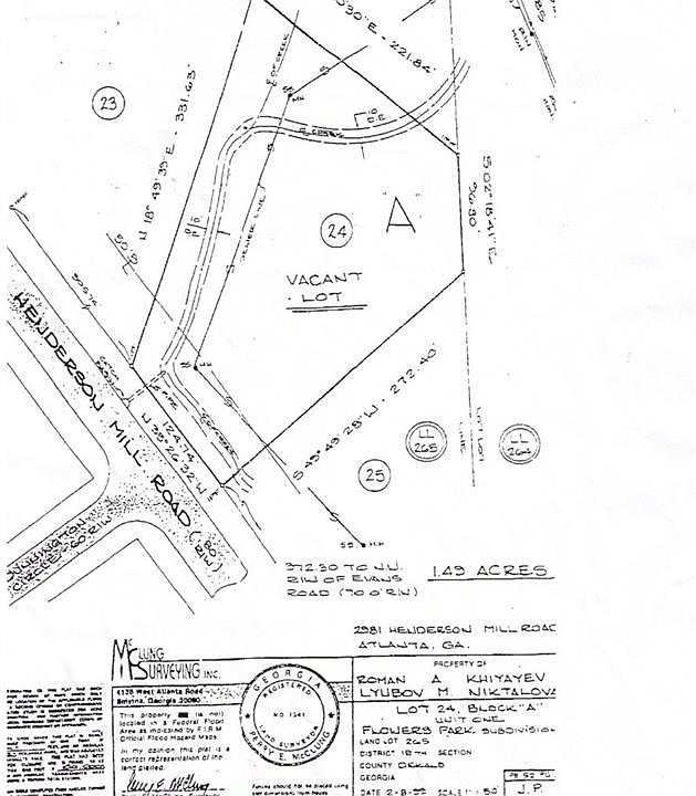 2nd image of 2995 Henderson Mill Rd Lot 23