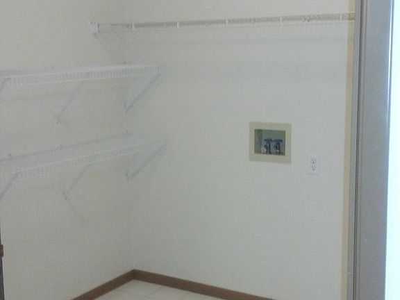 Laundry Room with Hook ups and Storage