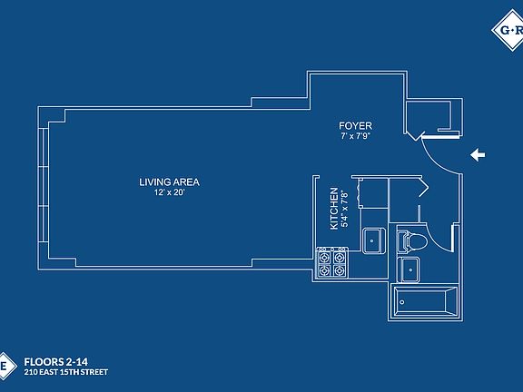 2nd image of 210 E 15th St APT 6E