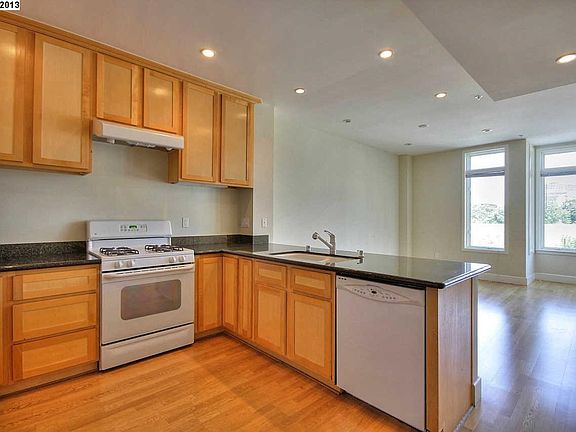 Kitchen facing dining area
