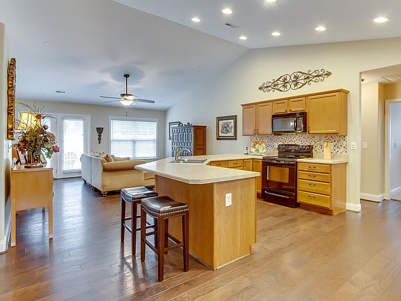 Open concept kitchen and family room