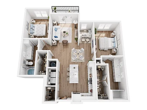 Floor plan Pearl plus Balcony and XL Living Room