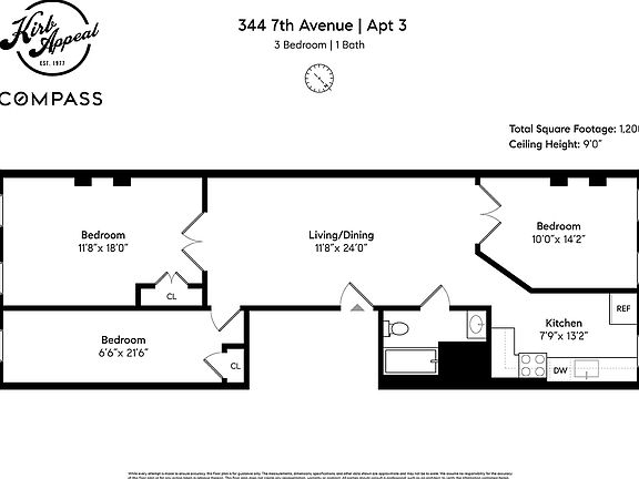 2nd image of 344 7th Ave APT 3
