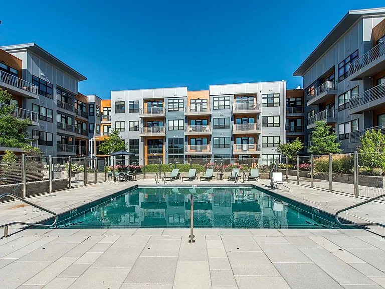 Make every day feel like a getaway in this sparkling pool