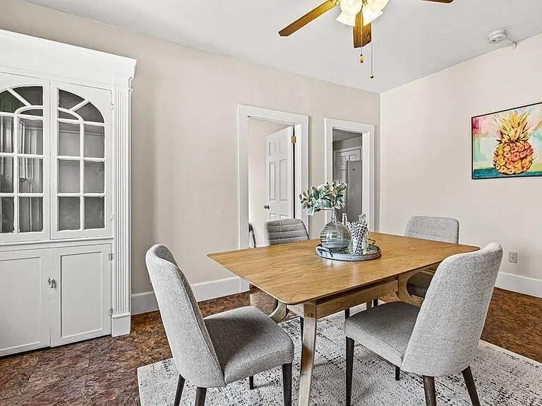 Dining room staged