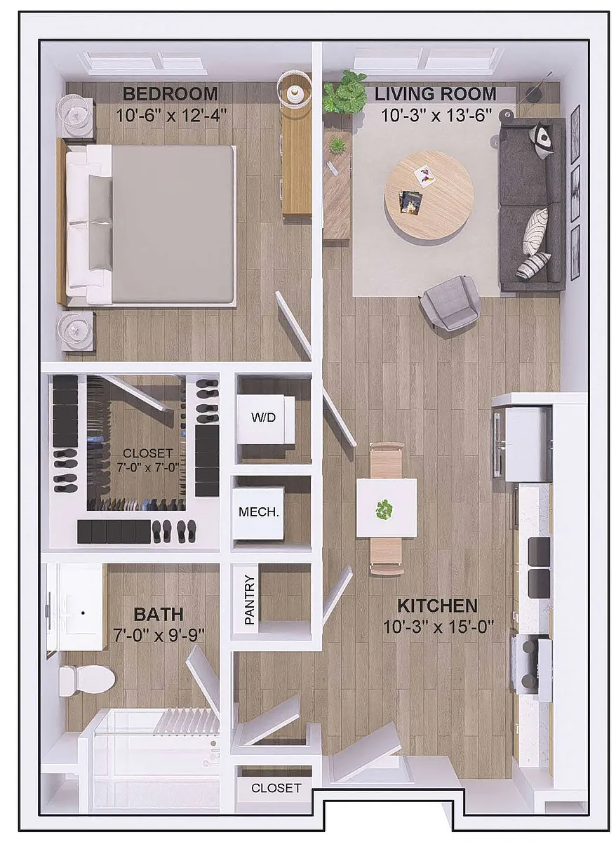 Floor plan 6A-1E