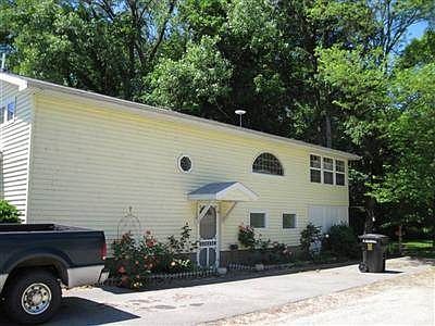 Side entrance to living quarters for owner residence or rental.