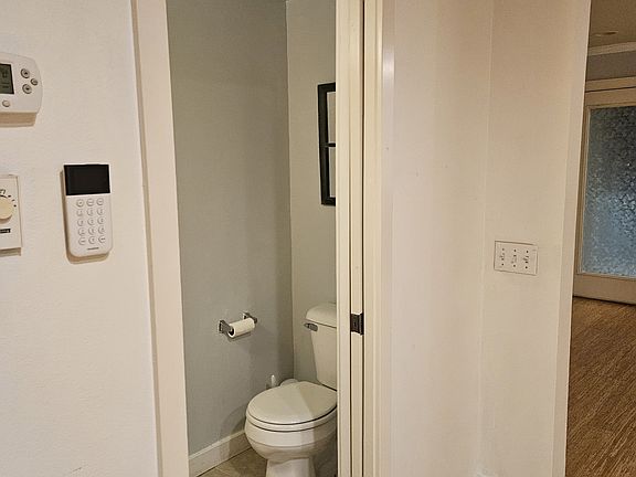 This is the first floor bathroom in the living room.