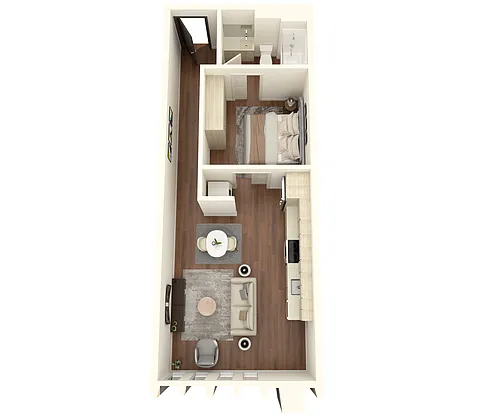 Floor plan Unit J Workforce Housing Unit*