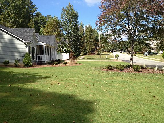 From side yard looking north