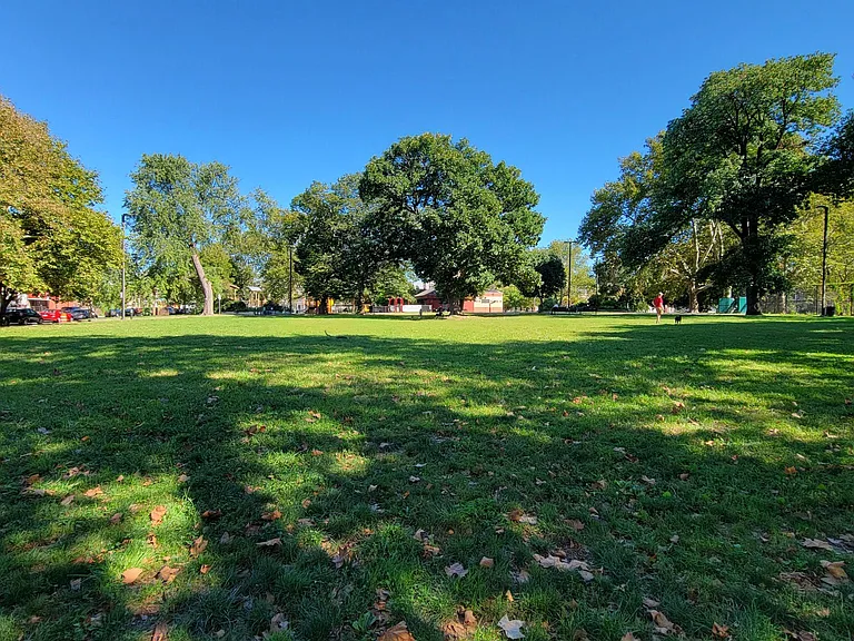 Dog run at Wharton park one block away