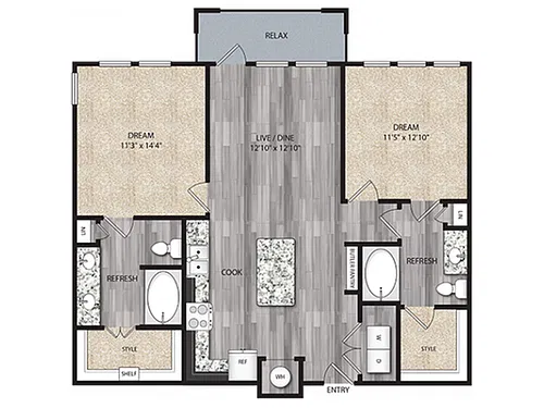 Floor plan B3