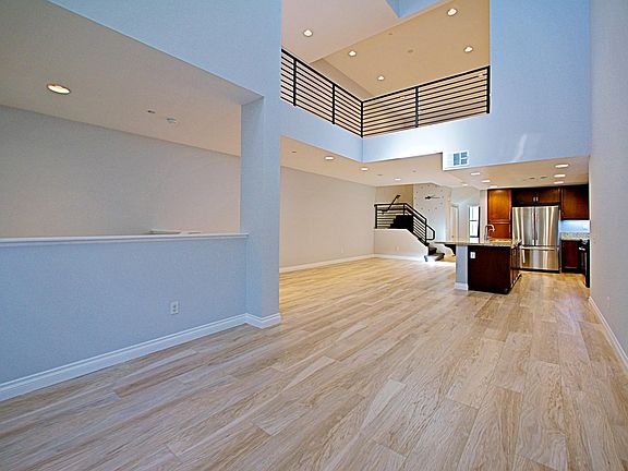 Open living/dining rooms.