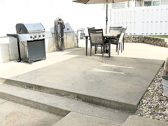 Concrete patio