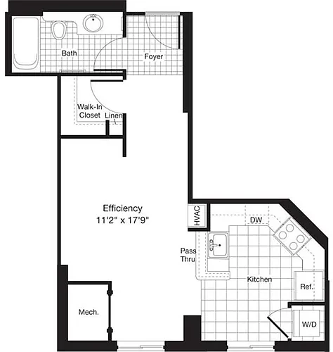 Floor plan Studio A