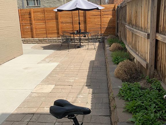 Back porch/bike rack