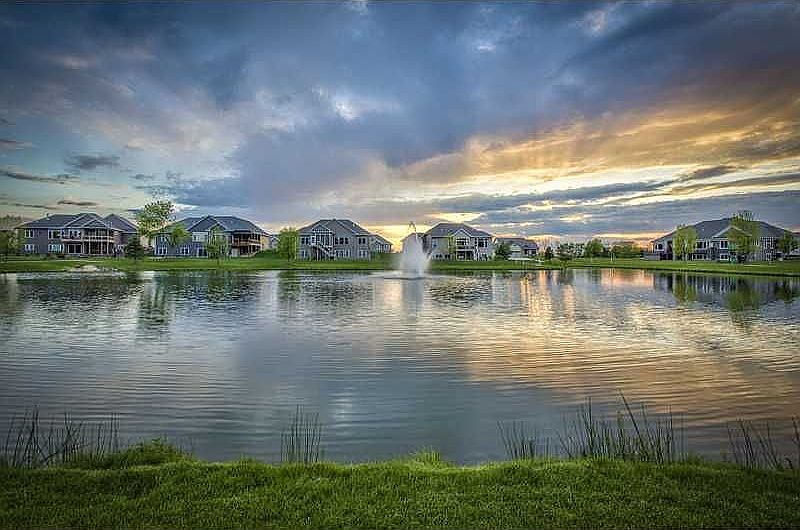 Private pond view