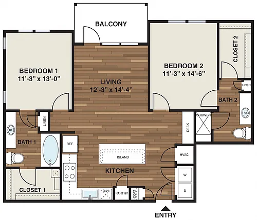Floor plan B2- The Franklin