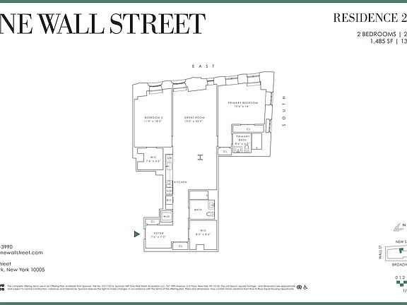 2nd image of 1 Wall St APT 2014