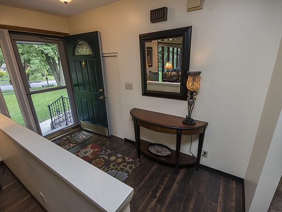 The foyer provides a pleasant and open entrance into the home and sets the tone for the bright and airy feel of the rest of the house. 