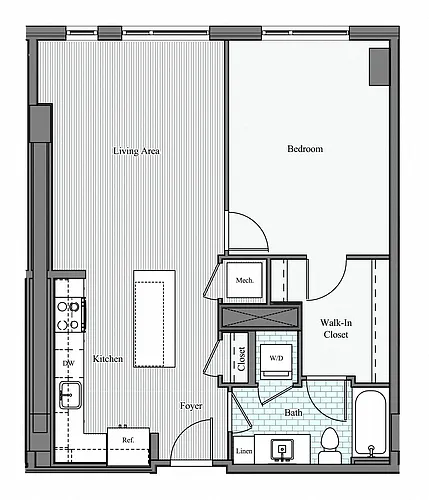 Floor plan 1 BR A