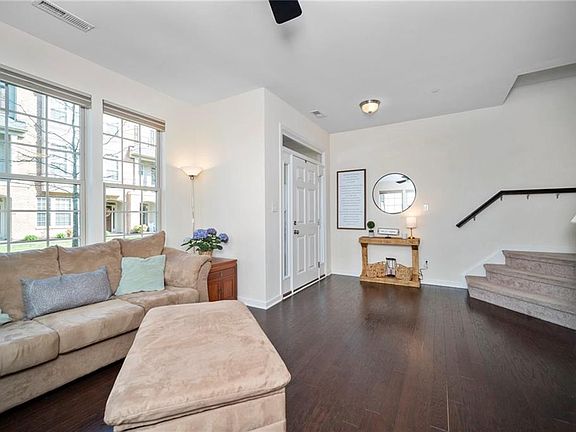 1st floor living space/office with hardwood floors