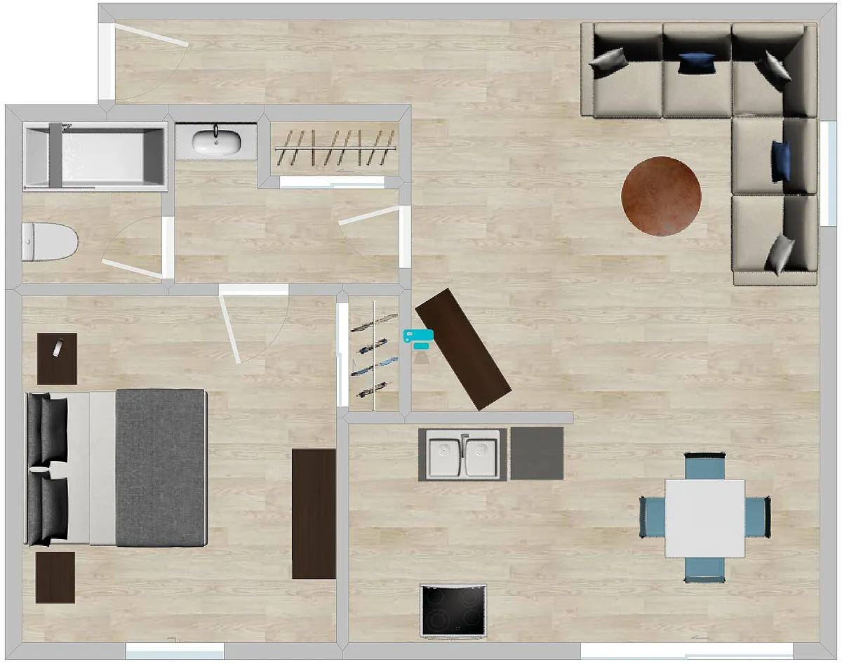 Floor plan 1BD1BA