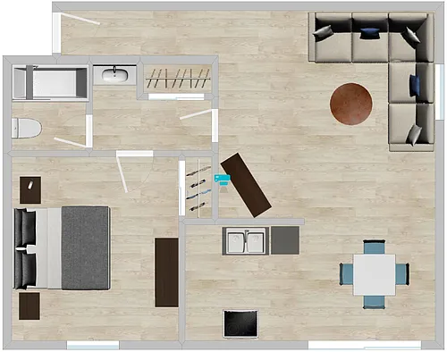 Floor plan 1BD1BA