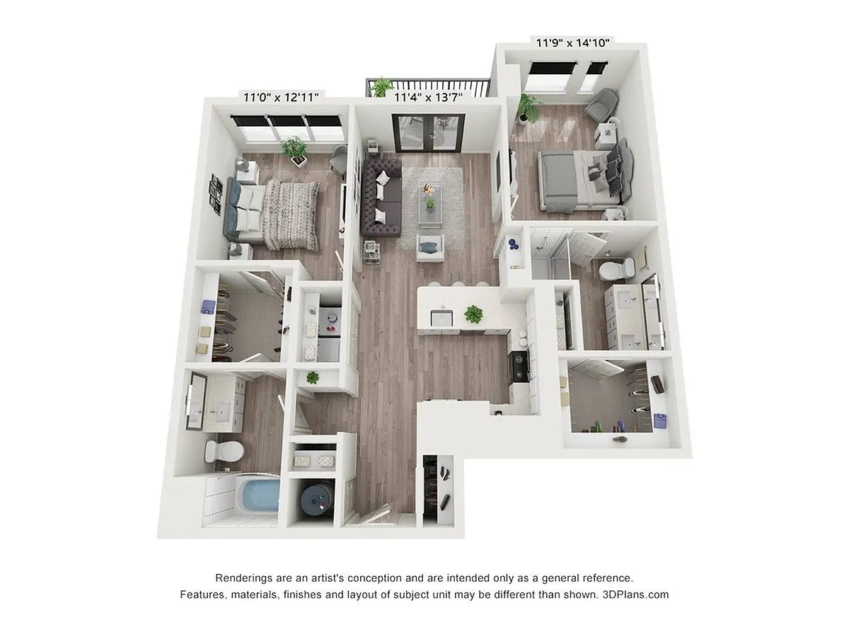 Floor plan B1-A