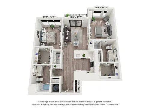 Floor plan B1-A
