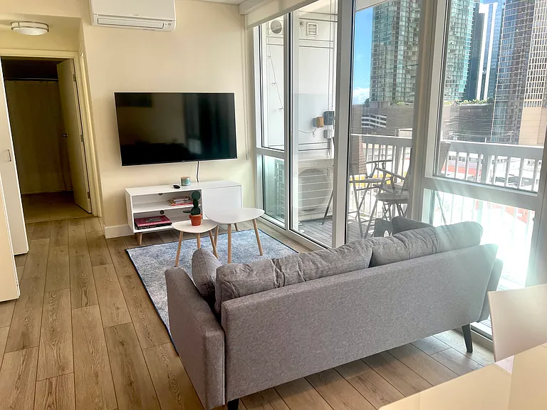 Living room, can view tv from dining table