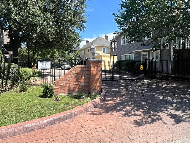 Main private gated entrance