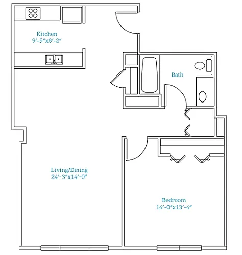 Floor plan Bleecker